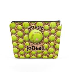 Make-up-Tasche für Baseball, Volleyball, Basketball, Fußball, Softball, Tennis, Pickleball, Tanz, Wirbel, Zumba, Geschenk, Mehrfarbig 0768, 9.5*7.1*2 inch von TBT