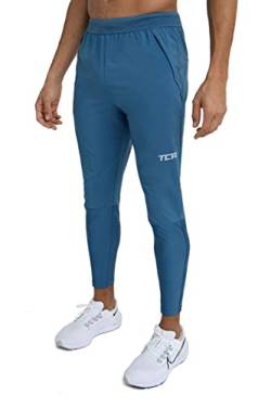 TCA Herren Elite Leichte Jogginghose mit Reißverschlusstaschen - Blau, XL von TCA