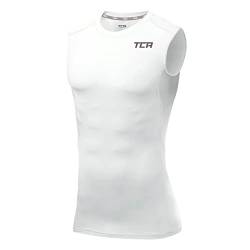 TCA Herren HyperFusion Kompressions-Baselayer Weste Unterhemd - Weiss, L von TCA