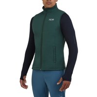 TCA Kurzjacke TCA Herren Flyweight Windweste mit Reißverschlusstaschen - Grün, XL von TCA