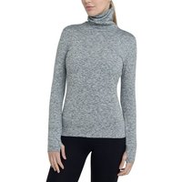 TCA Langarmshirt TCA Damen Winter Laufshirt Langarm mit Reißverschluss - Hellgrau, M (1-tlg) von TCA