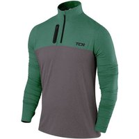 TCA Langarmshirt TCA Herren Fusion Pro Quickdry Langarm Laufshirt - Grün, S (1-tlg) von TCA