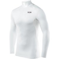 TCA Langarmshirt TCA Herren HyperFusion Kompressionsshirt Langarm Sportshirt Weiß (1-tlg) von TCA