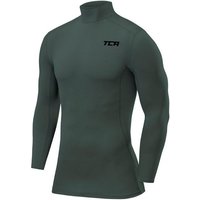 TCA Langarmshirt TCA Herren Kompression Langarm Thermo Oberteil - Dunkelgrün (1-tlg) von TCA