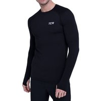 TCA Langarmshirt TCA Herren Stamina Langarmshirt - Leichtes Laufshirt - Schwarz (1-tlg) von TCA