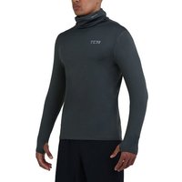 TCA Langarmshirt TCA Herren Thermo Laufshirt - Dunkelgrün (1-tlg) von TCA