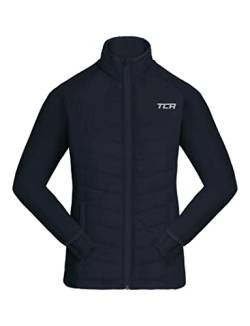 TCA Mädchen Excel Runner ganzjährige, leichte, wasserabweisende, verstaubare Laufjacke - Dunkelblau, 12-14 Jahre von TCA