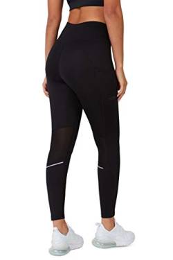 TCA SuperThermo Performance Leggings für Damen, High Waist, Blickdicht Sportleggings mit Handytasche, Laufhose für Yoga & Fitness - Schwarz, L von TCA