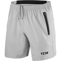 TCA Trainingsshorts TCA Herren Elite Tech Laufhose - Hellgrau/Schwarz (1-tlg) von TCA