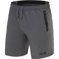 TCA Trainingsshorts TCA Herren Elite Tech Laufhose mit Reißverschlusstaschen - Grau, S (1-tlg) von TCA