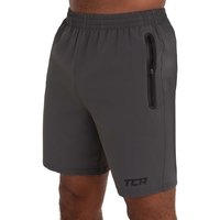 TCA Trainingsshorts TCA Herren Elite Tech Laufhose mit Reißverschlusstaschen - Grau, XL (1-tlg) von TCA