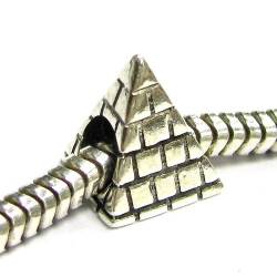 925 Sterling Silber Ägyptische Pyramide Reise Szene Perle für europäische Charm-Armbänder von TCC Sourcing