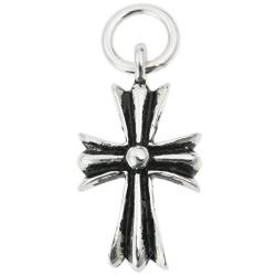 Charm-Anhänger Sterling-Silber 925 christliches Kreuz von TCC Sourcing