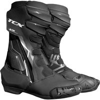 TCX TCX S-TR1 Motorradstiefel Damen schwarz / weiß 40 Motorradstiefel (Packung, Antistatische und Öl- und Benzinfeste Sohle) von TCX