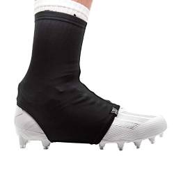 TD Spats Fußball-Stollenabdeckungen – Premium Wraps für Stollen | für Fußball, Fußball, Feldhockey oder Rasen, schwarz, Large von TD Spats
