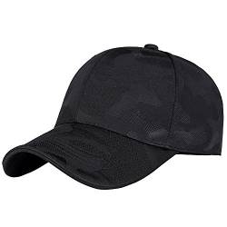 Mützen Aus Dem Russischen Laden Hamburg Cap Verstellbare Camouflage Caps Hut Hip-Hop Baseball Caps Cap Rot Herren (Black, One Size) von TDEOK