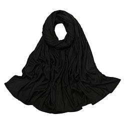 Sommer Stirnband Damen einfarbiger mehrfarbiger gestrickter gerippter muslimischer Hijab Football Kostüm Herren (Black, One Size) von TDEOK