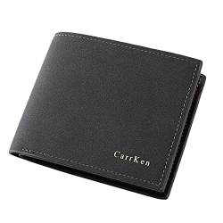 TDEOK , modische, multifunktionale, weiche -Geldbörse für Herren Männer Brieftasche (Grey, One Size) von TDEOK