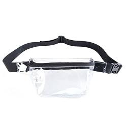 TDEOK Bauchtasche für Damen, transparent, durchsichtig, Gelee, Umhängetasche, Taille, Reise, Bauchtasche, Schultertasche, superleicht, für Reisen, Taschen Organisator Billig (Clear, One Size) von TDEOK