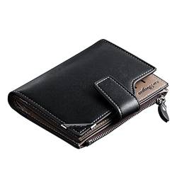 TDEOK Brieftasche Klein vertikale Reißverschluss-Brieftasche für Herren Geldbörsen Herren Groß (BK1, One Size) von TDEOK