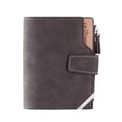TDEOK Brieftasche Klein vertikale Reißverschluss-Brieftasche für Herren Geldbörsen Herren Groß (BK2, One Size) von TDEOK