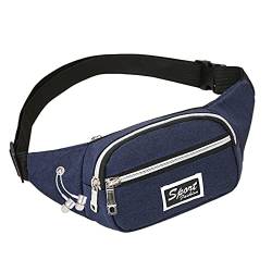 TDEOK Pocket Wallet Bag Phone Damen Herren Sport- und Outdoor Mobile Multifunktionale Hüfttaschen Hüfttaschen Outdoor (Blue, 28X4X10) von TDEOK