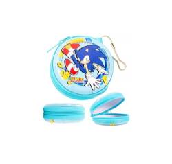 Sonic The Hedgehog Münzbörse, rund, mit Reißverschluss, 7,3 cm, multi, Münzgeldbörse von TDL