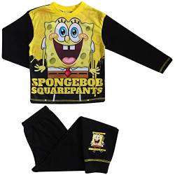 TDP Textiles Spongebob Schlafanzug für Jungen, Schwammkopf, 9-10 Jahre, Schwarz, gelb, 134 von TDP Textiles
