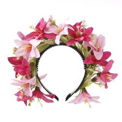 Blumenstirnbänder für Damen, Braut, Blume für Hochzeit, Party, Zubehör, Blumengirlanden, Haarkranz, Blumenstirnbänder für Frauen von TEBI