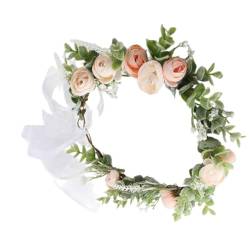 Brautblumen-Haarbänder für Hochzeit, Blumen-Haarbänder, Blumen-Haarbänder, Blumenkranz, Blumen-Haarbänder für Damen von TEBI