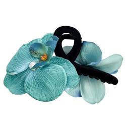 Haarklammer für Mädchen, künstliche Orchideen, Frühlings-Haar-Werkzeug, Pferdeschwanzhalter, Haarklammer, Haarschmuck, Blumen-Haarspange von TEBI