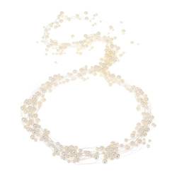 Handgefertigtes Perlen-Haarband für Braut, 70 cm lang, Kopfschmuck, Hochzeits-Haarschmuck, Stirnband, Schmuck, koreanischer Mode-Haarschmuck, Perlenhaarband von TEBI