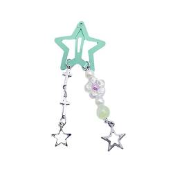 Modische Stern-Haarspange für Frauen und Mädchen, süßer Mond, Stern, Pony-Clip, modische Stern-Haarspangen, Ornament, Stern-Haarspange von TEBI