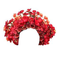 Stylisches Blumen-Haarband, Haarschmuck, chinesische Blume, Haarschmuck für Fotoshootings und traditionelle Kostüme, chinesisches Stirnband von TEBI