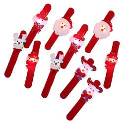 TEBI Langlebige Weihnachts-LED-Armbänder für Kinder, perfekt für Feiertage, Must-Have-Zubehör, Weihnachtsstrumpffüller von TEBI