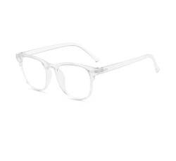 TECH-LINE-DIRECT FASHION ACCESSORIES Blaulichtblockierende Brille für Damen und Herren, Vintage-Retro-Stil, schwarzer Rahmen, klare Linse, Geek-Nerd-Brille, farblos, Einheitsgröße von TECH-LINE-DIRECT FASHION ACCESSORIES