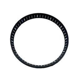 TECKEEN Chapter Rings Uhrengehäuse Teile für NH35 NH36 Uhrwerk 42 mm Uhrengehäuse, Black von TECKEEN