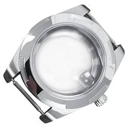 TECKEEN Uhrengehäuse aus Edelstahl, Saphirglas, für NH35/NH36/4R/7S, 41 mm, With Magnifier von TECKEEN