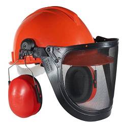 TECTOR Waldarbeiter-Helm komplett Gesichtsschutz von TECTOR