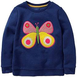 Mädchen Sweatshirt für Kinder Süß Cartoon Pullover Baumwolle Top Langarm T-Shirt Größe 3-4 Jahre von TEDD