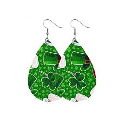 TEELONG Irish Collection Ohrringe St. Patricks Party Accessoires Ohrhänger Strass Ohrringe Damen (M, One Size) von TEELONG