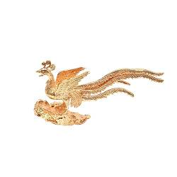 TEHAUX frauen DIY kopfschmuck urlaubsgeschenk goldfarbe phoenix statue Skulptur Tiara haarschmuck DIY-Hörbekleidungsmaterial Zubehör für Kopfbedeckungen aus Messing Patch von TEHAUX