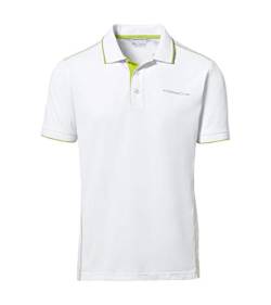 Porsche Sport Kollektion Herren Polo Shirt weiß/Acidgreen Größe S 46/48 von TEILECOM