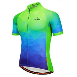 TELEYI Herren Radtrikot Kurzarm Fahrradjacke Biking Shirt Schnell trocknend Atmungsaktiv Mountainbike Bekleidung von TELEYI