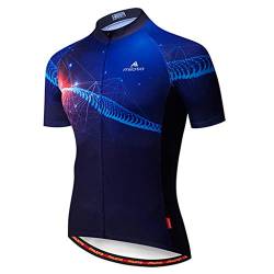 TELEYI Herren Radtrikot Kurzarm Fahrradjacke Biking Shirt Schnell trocknend Atmungsaktiv Mountainbike Bekleidung von TELEYI