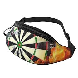 Dart Board Herren und Damen Crossbody Bauchtasche, verstellbar, modisch, Sport-Brusttasche, Schwarz, Einheitsgröße, Schwarz , Einheitsgröße von TEMKIN