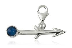 Charm Sternzeichen Anhänger Schütze 25mm, 925 Sterling Silber mit Sodalith Edelstein blau, Sternbild für Armband Kette von TEMPELWELT
