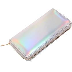 TENDYCOCO Brieftasche holographische Reißverschluss Lange Brieftasche Kreditkarteninhaber Clutch Bag für Frauen von TENDYCOCO