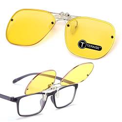 TERAISE TERISE Hochklappbare, polarisierte Unisex-Clip-On-Sonnenbrille für Outdoor/Fahren, UV400 von TERAISE