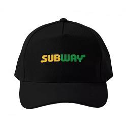 Basecap Subway Logo Baseballkappe Hut Einfarbig Fisch Gedruckt Hip Hop Snapback Cap Jungen Frauen Sonne Herren Schwarz Casual Weihnachten Geburtstag Geschenk von TERCAN